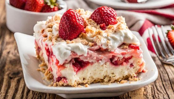 Strawberry Dump Cake